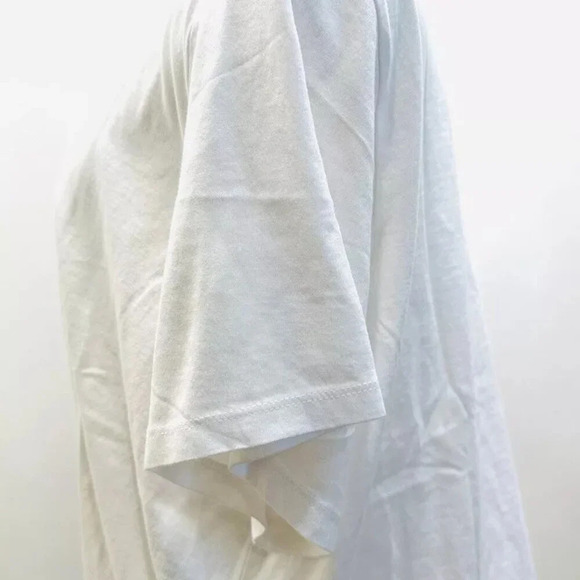 NWT LEVI'S Women Short Sleeve Pullover Round High Neck White Cropped Top Size 2X - Picture 7 of 9